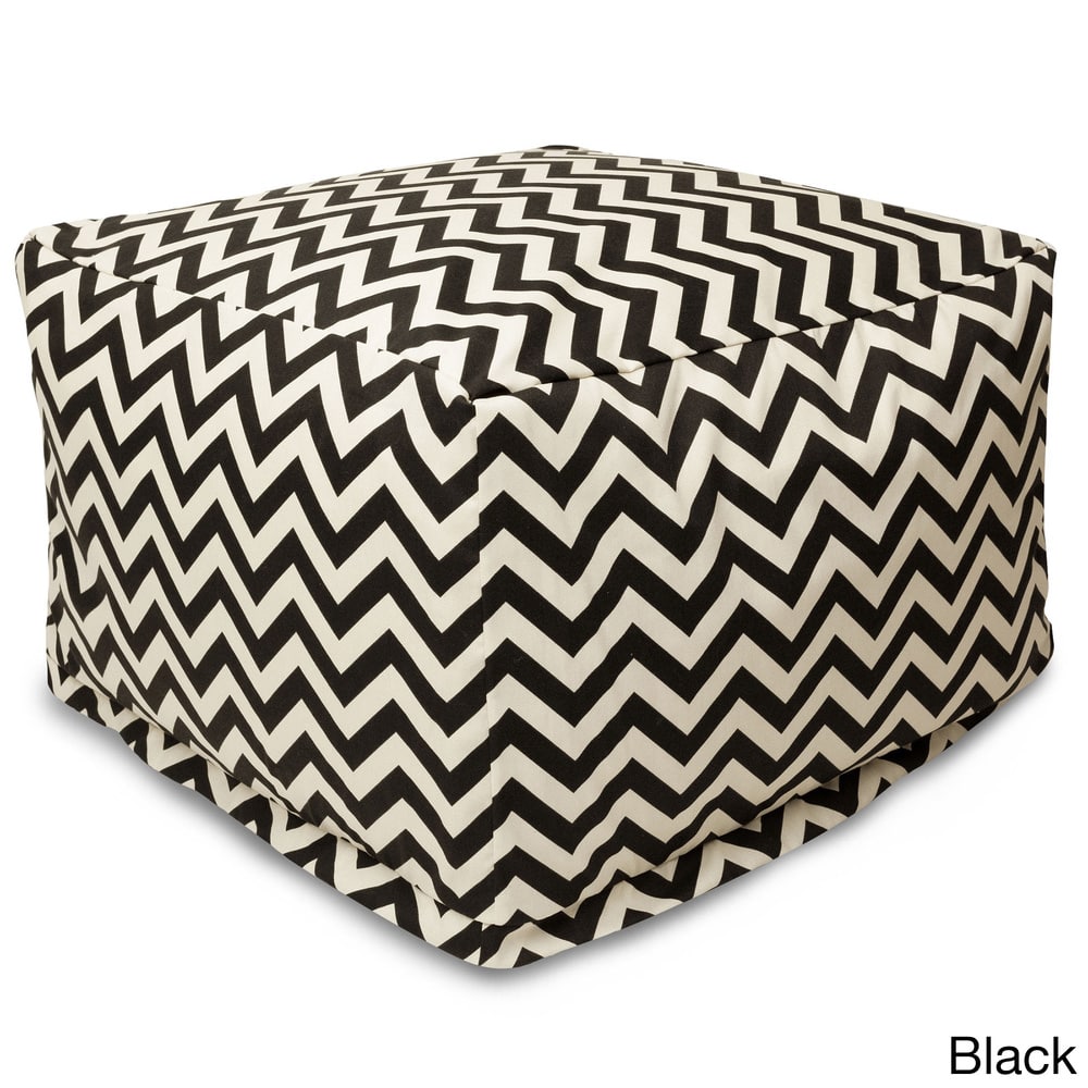 Indoor/Outdoor Majestic Home Goods Large Zig-zag Ottoman