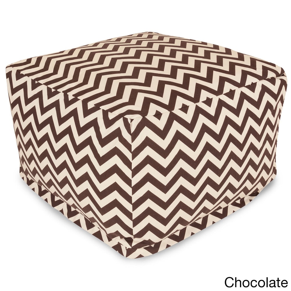 Indoor/Outdoor Majestic Home Goods Large Zig-zag Ottoman