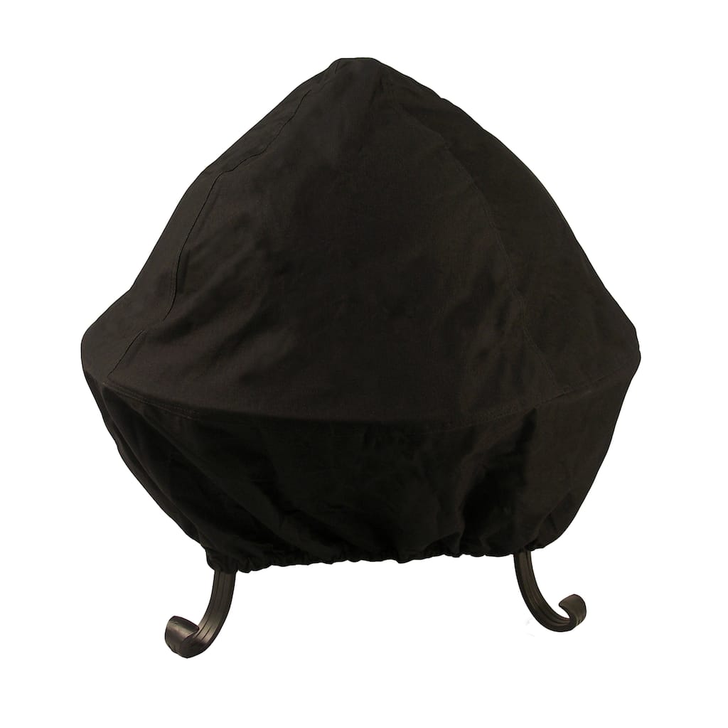 30-inch Black Screened Vinyl Fire Pit Cover