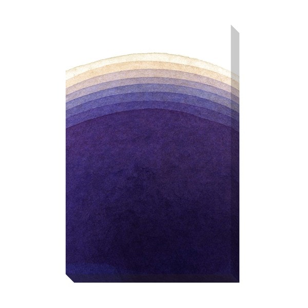 Gallery Direct Gradient Purple Watercolor Oversized Gallery Wrapped