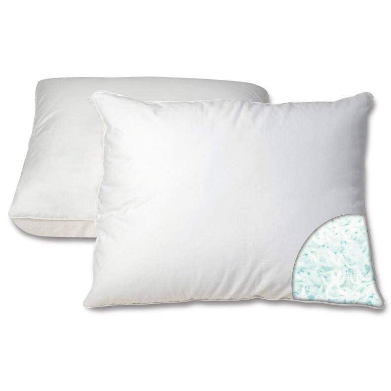Dream Form Gel Memory Foam Cluster Pillow - White