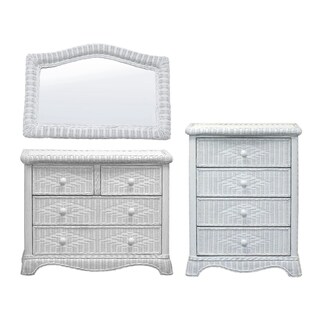 Isabella-Ensemble Split Top 4-Drawer Dresser/ Dresser Mirror/ 4-Drawer ...