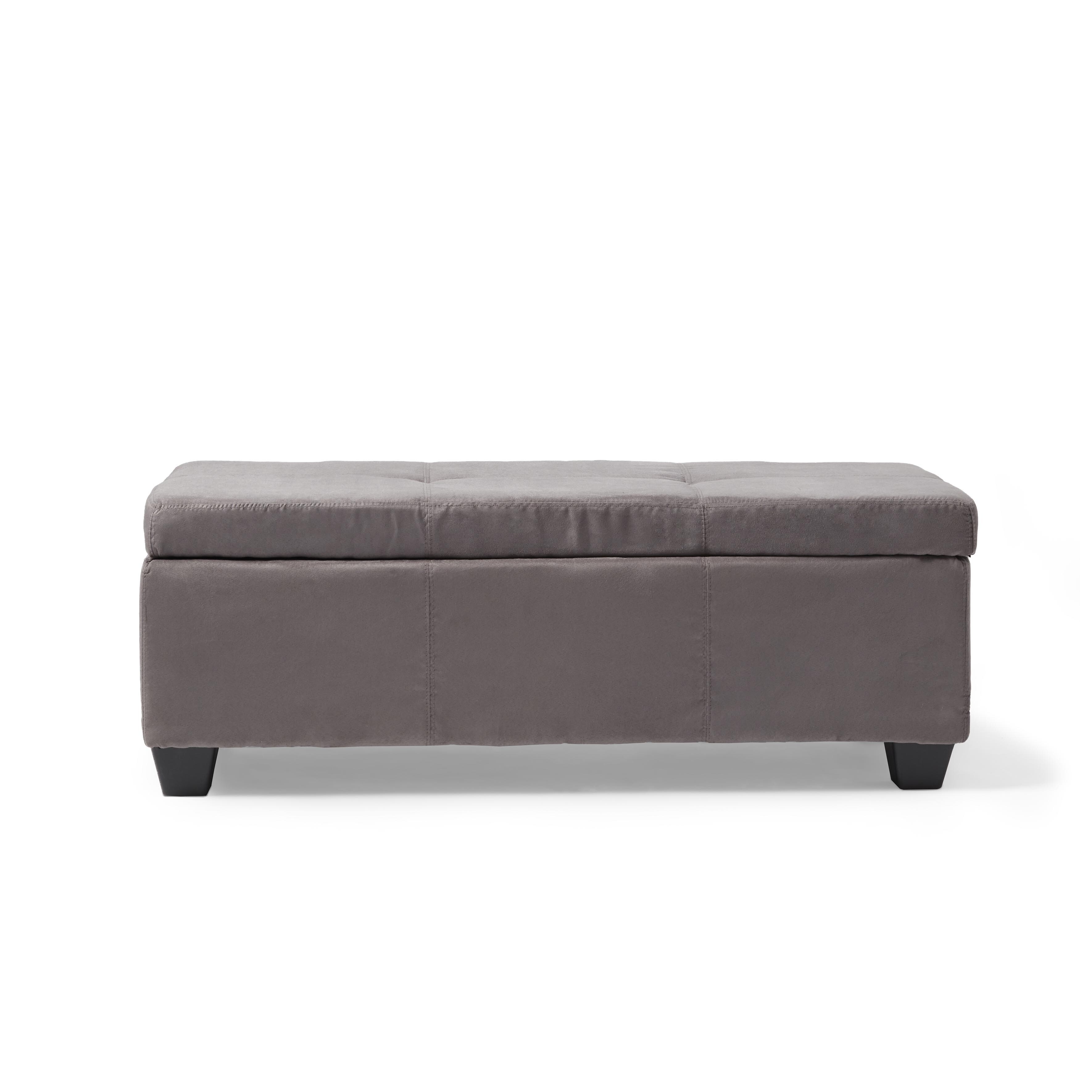 Copper Grove Gowlland Upholstered Tufted Padded Hinged 48 X 19 Storage Ottoman Bench