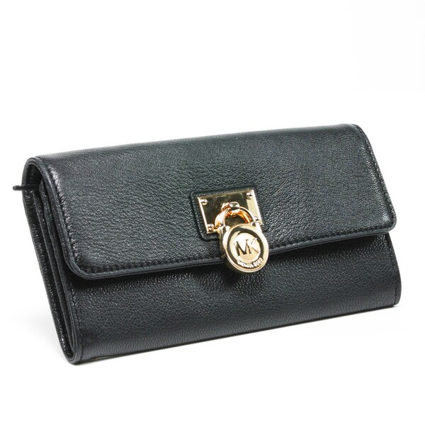 michael kors hamilton wallet black