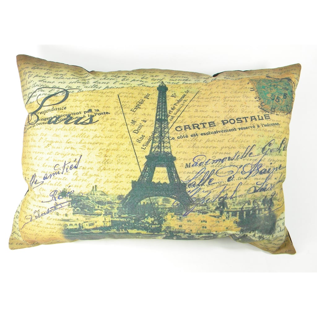 Paris Eiffel Tower Printed Cushion Cover