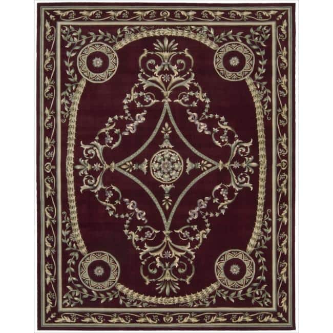 Nourison Versailles Palace Hand-tufted Area Rug - Red - 8' x 11" - Rectangle