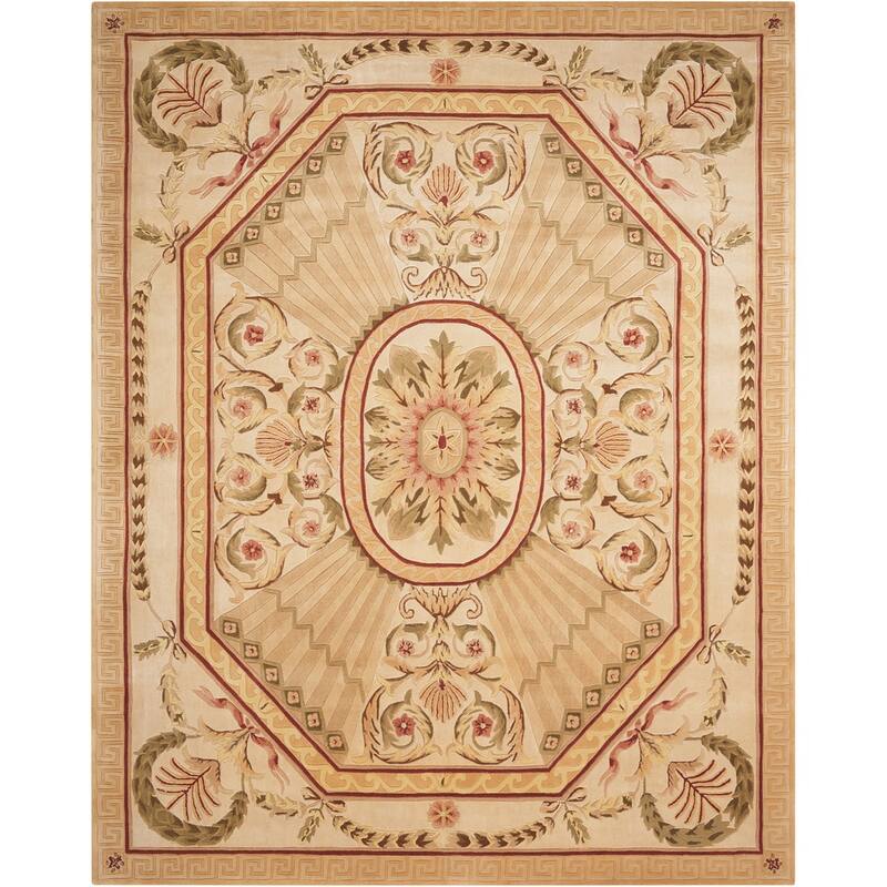 Nourison Versailles Palace Hand-tufted Area Rug - 5'3" x 8'3" - Gold - Runner/Rectangle