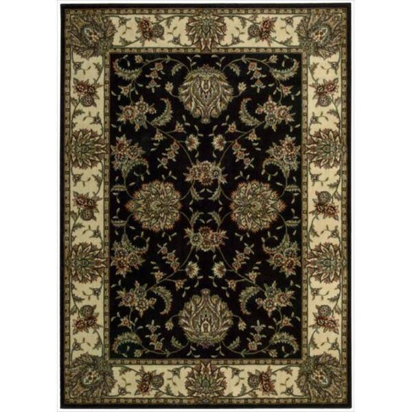 slide 2 of 9, Nourison Cambridge Area Rug 5' 3" x 7' 4" - Black - Rectangle