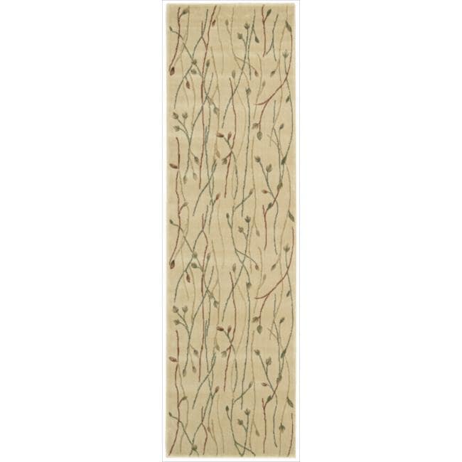 Cambridge Budding Vine Ivory Rug (23 X 8)