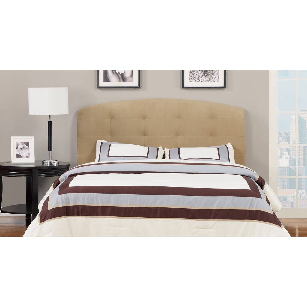 Mocha Suede Queen-size Headboard