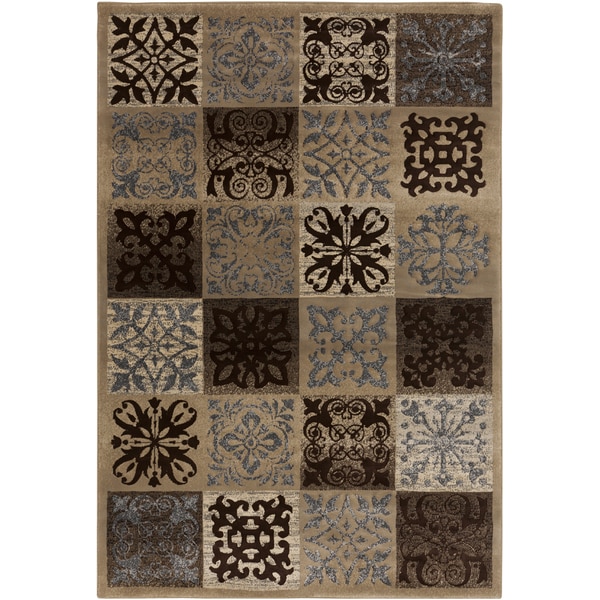 Woven Jericho Grey Olefin Rug (7'9 x 10'8) 7x9   10x14 Rugs