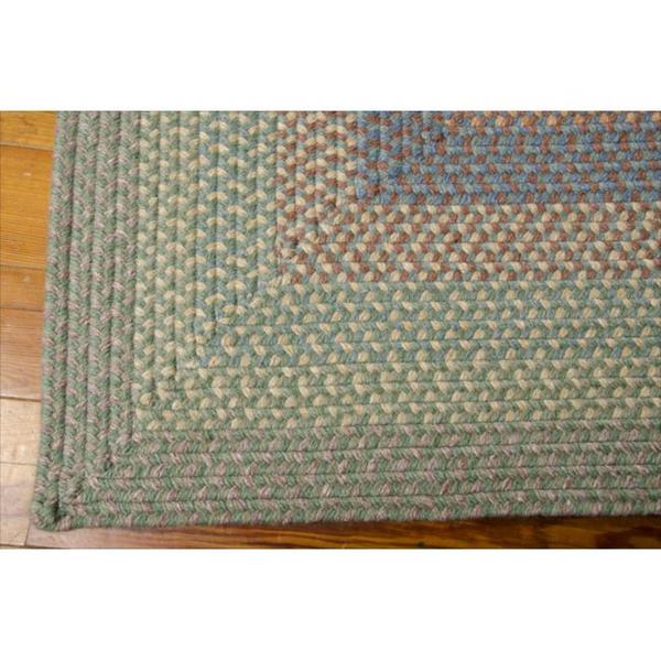 Hand-woven Craftworks Braided Sage Multicolor Rug (7'6 x 9'6) - Multi