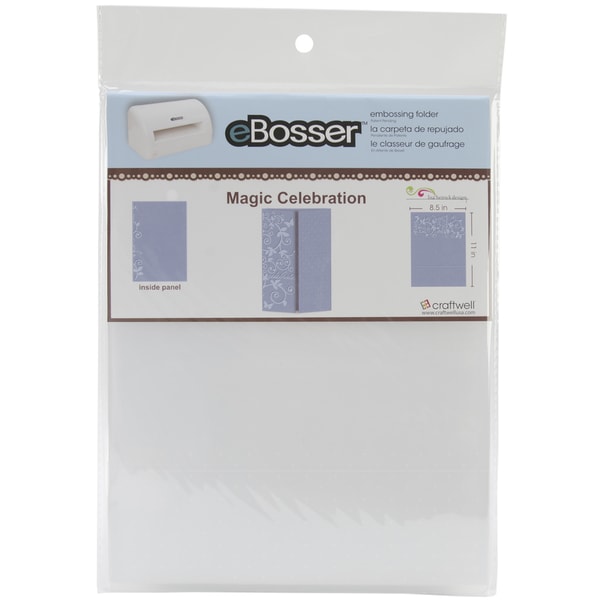 eBosser Embossing Folders Letter Size Magic Celebration