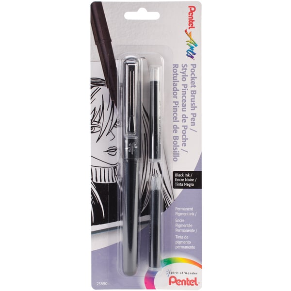 Pocket Brush Pen 1/Pkg Black   15082808 Big