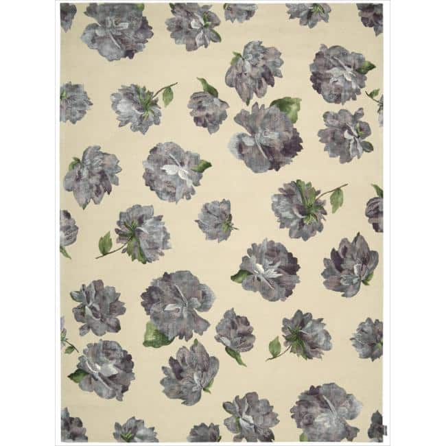 Nourison Accent Decor/Xmas Accent Rug - 9' 6" x 13' 6" - Purple/Beige - Runner/Rectangle