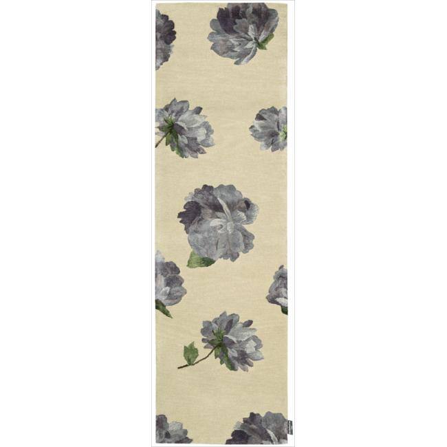 Nourison Accent Decor/Xmas Accent Rug - 2'3" x 8' Runner - Purple/Beige - Runner/Rectangle