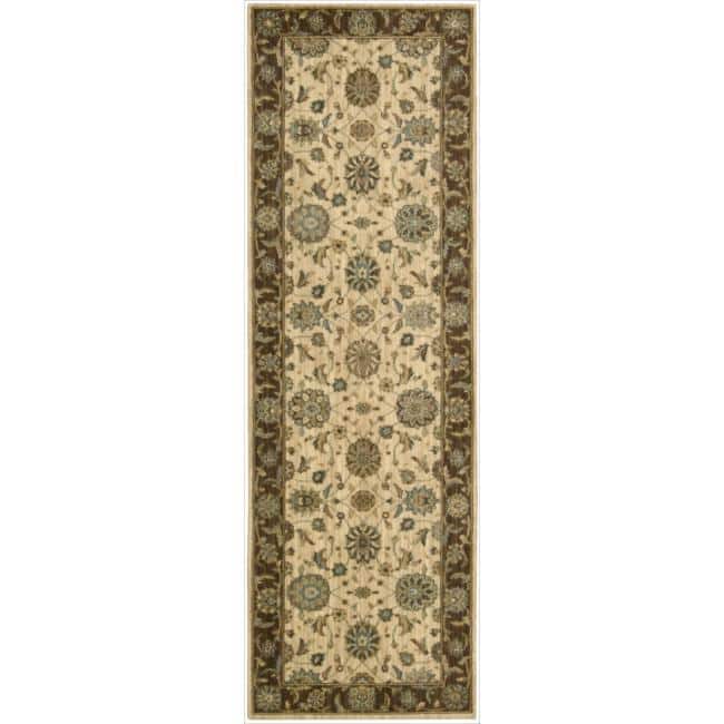 Nourison Living Treasures LI05 Area Rug - 2'6" x 12' Runner - Beige - Runner/Rectangle