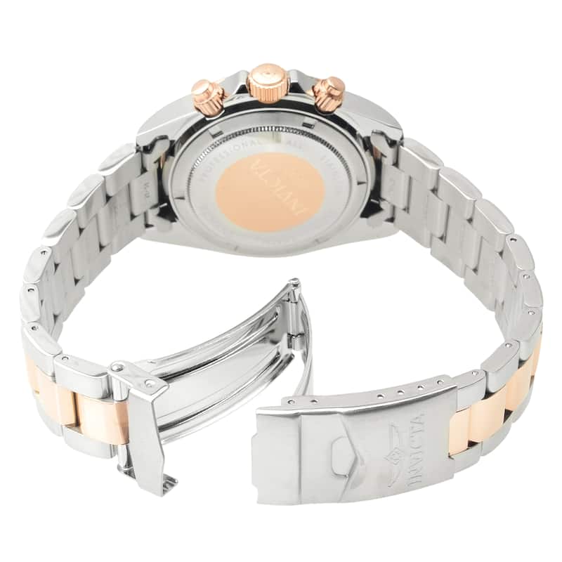 Invicta Men's 6932 'Speedway' Chronograph Rose-Tone and Silver Polyurethane Watch