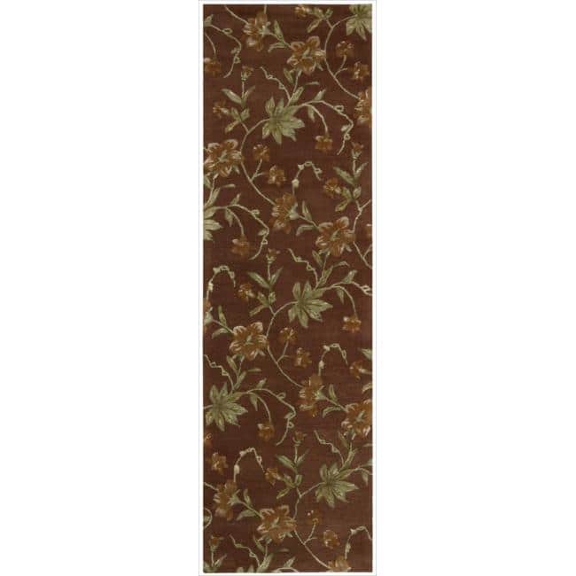 Nourison Modern Elegance Hand-tufted Area Rug - 2'3" x 8' Runner - Red - Runner/Rectangle