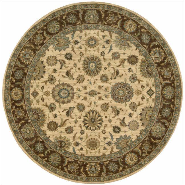 Nourison Living Treasures LI05 Area Rug - 7'10" Round - Beige - Runner/Round