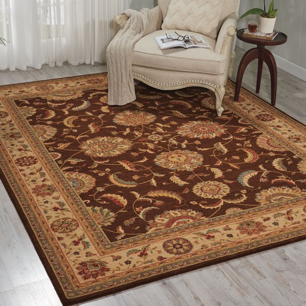 Living Treasures Brown Rug (8'3 x 11'3) - 8'3 x 11'3