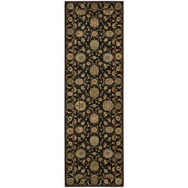 Nourison Living Treasures LI05 Area Rug - 2' 6" x 12' - Black - Runner