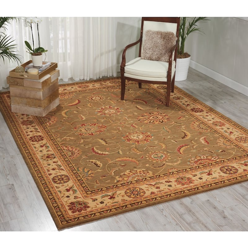 Nourison Living Treasures Persian Border Floral Area Rug