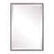 preview thumbnail 1 of 3, Uttermost Sherise Brushed Nickel Bead Framed Beveled Mirror - Brushed Nickel - 21x31x1.5