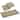 Blazing Needles Settee 3-piece Outdoor Cushion