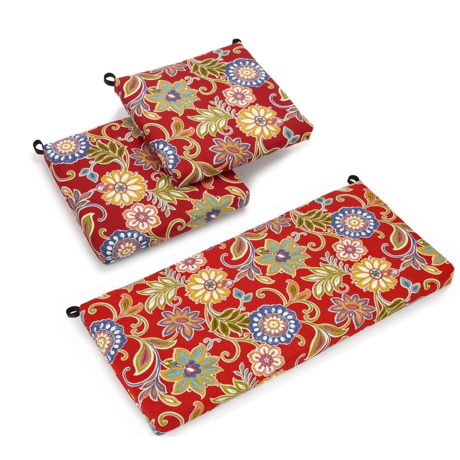 Blazing Needles 3-piece Indoor/Outdoor Settee Cushions - 19 - Picture 7 of 70