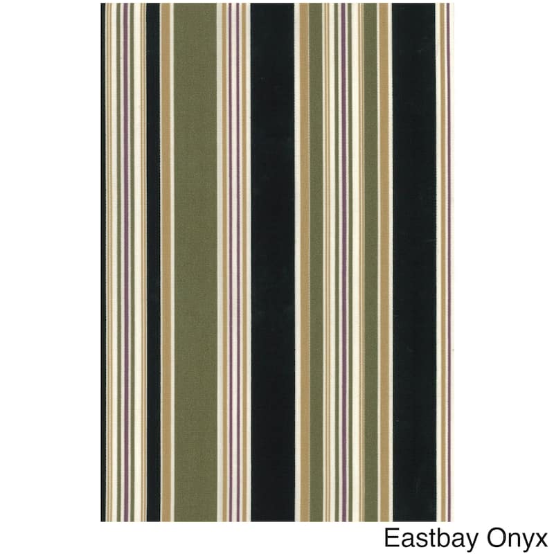 Blazing Needles 19-inch U-Shaped Indoor/Outdoor Chair Cushion - 19" x 19" - Eastbay Onyx
