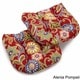 preview thumbnail 1 of 0, Blazing Needles 19-inch All-Weather Chair Cushion (Set of 2) - 19" x 19" Alenia Pompeii