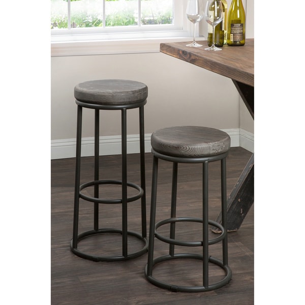 Renate Grey Counter Stools (Set of 2)