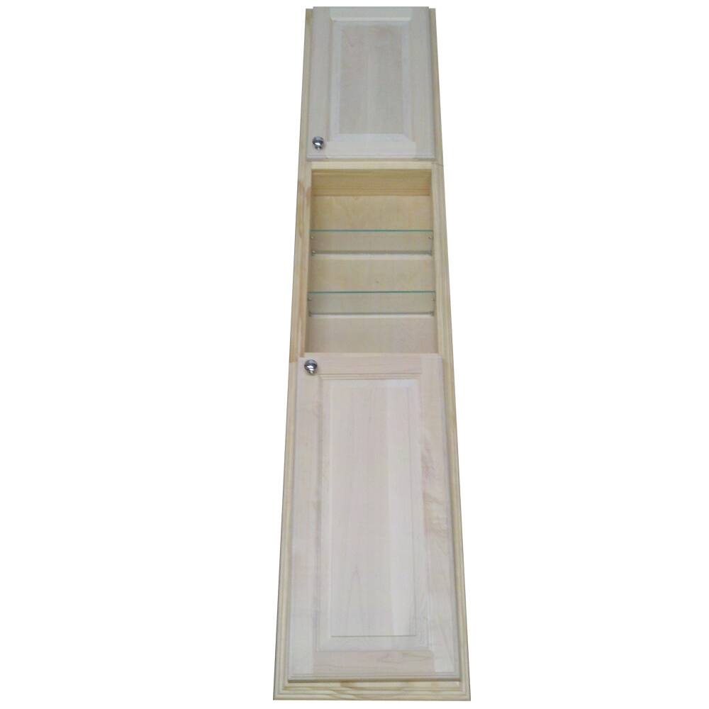 Baldwin 78-inch Natural Pine Recessed Pantry Storage Cabinet
