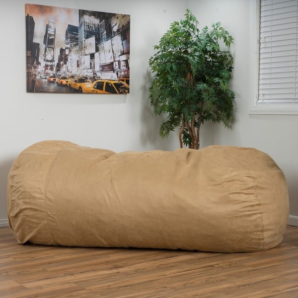 Lounger Bean Bag Chair larson faux suede 8-foot lounge beanbag chairchristopher Lounger Bean Bag Chair larson faux suede 8-foot lounge beanbag chairchristopher