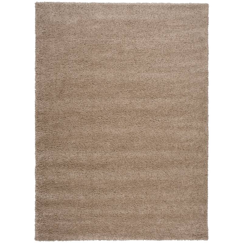 Nourison Amore Shag Area Rug - Modern & Contemporary/Shag - Cream - Solid - 8' x 10' - Rectangle - Olefin/Synthetic/Polypropylene - 8' x 10' - N/A