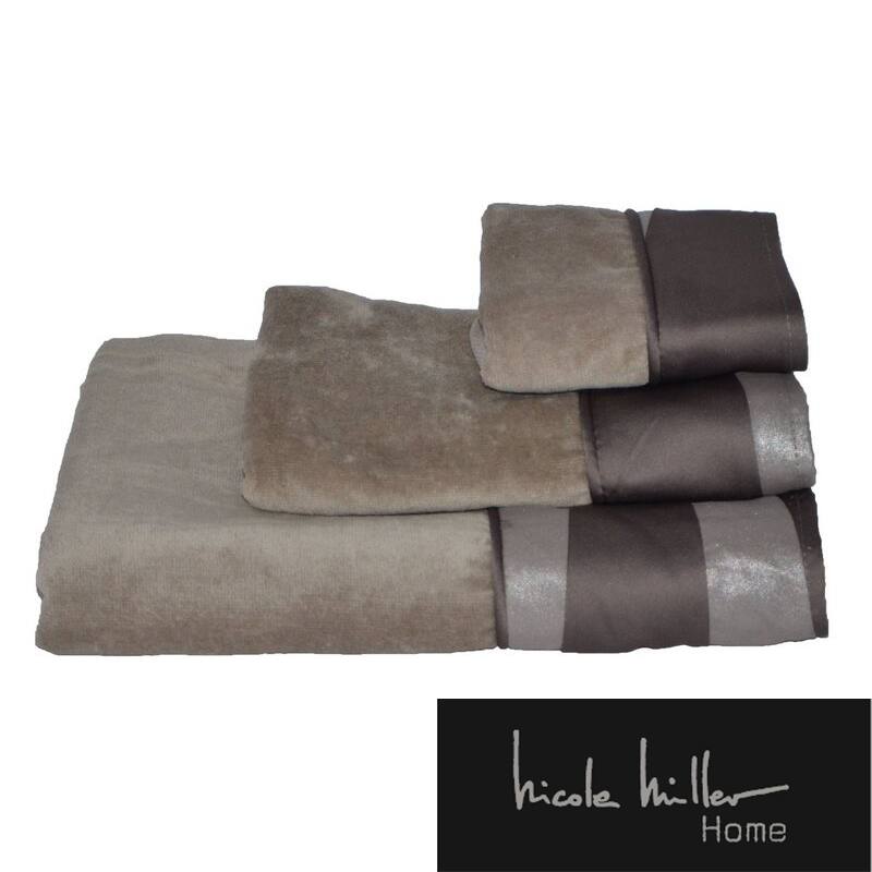 Nicole Miller Tangent Cotton 3-piece Towel Set