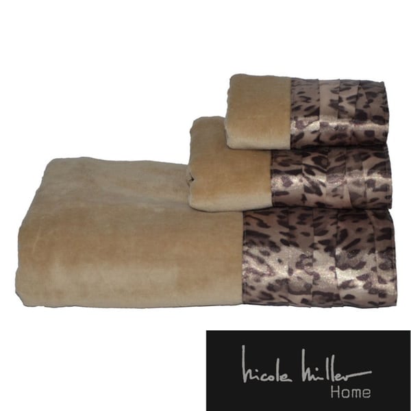 Nicole Miller Wild at Heart 3 piece Cotton Towel Set