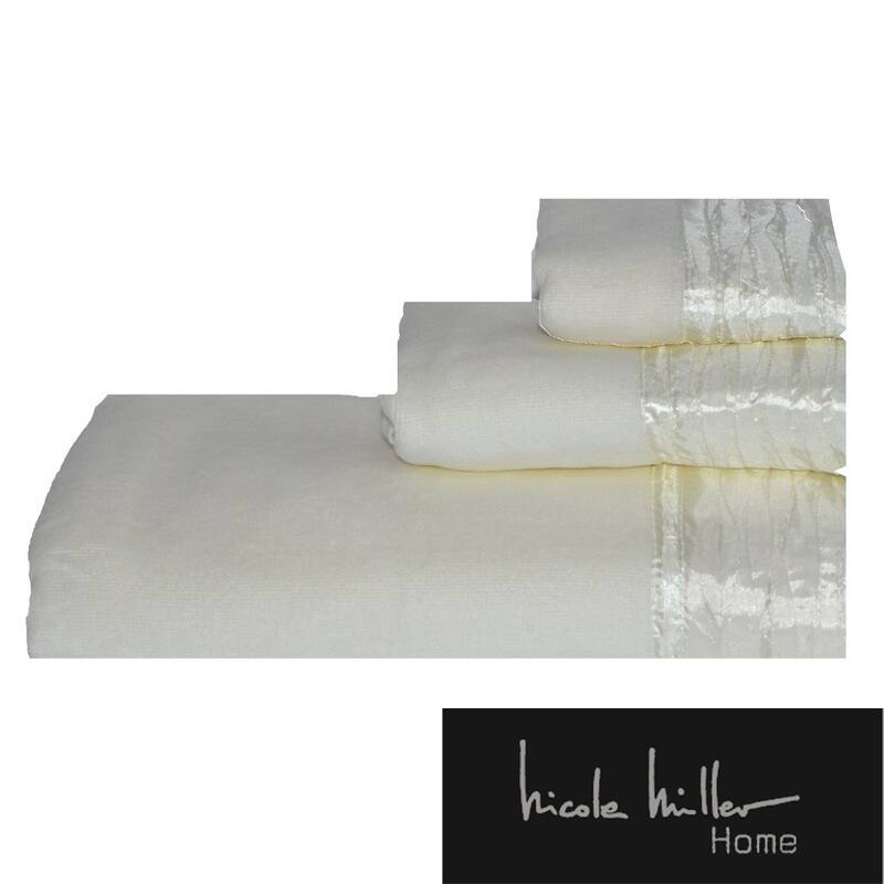 Nicole Miller Sparkle Cotton 3-piece Towel Set