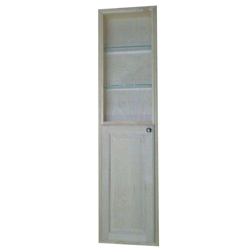 Baldwin 60-inch Natural Recessed Pantry Storage Cabinet with 30-inch Shelf
