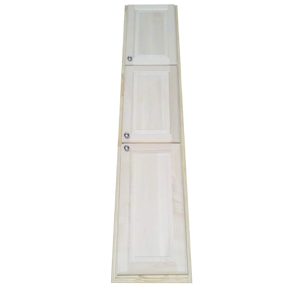 Baldwin 78-inch Natural Recessed Pantry Storage Cabinet