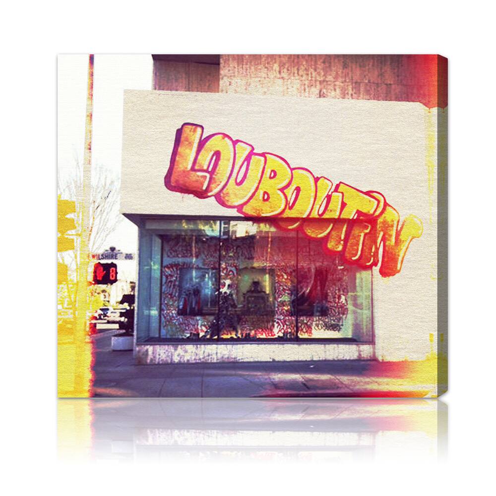 Oliver Gal 'Street Fashion' Fashion and Glam Wall Art Canvas Print - Yellow, White