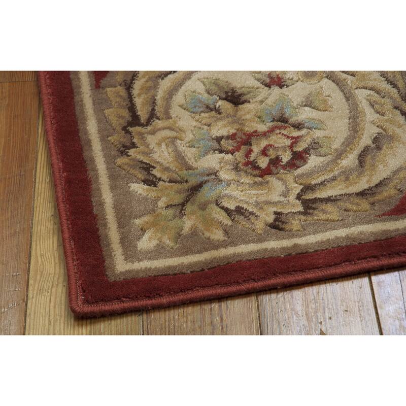 Aubusson Collection Rust Rug - 3'3 x 5'3