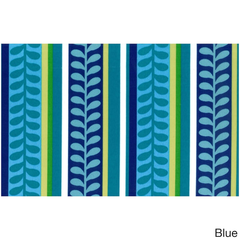 Blazing Needles 20-inch Indoor/Outdoor Chair Cushion (Set of 4) - Pike Azure