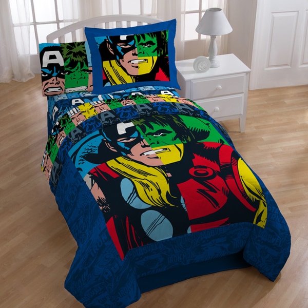 Shop Avengers Cut Up Twin size 4-piece Bed in a Bag with ...