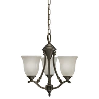 Shop Azted Lighting Casual Bronze 3 Light Chandelier Overstock