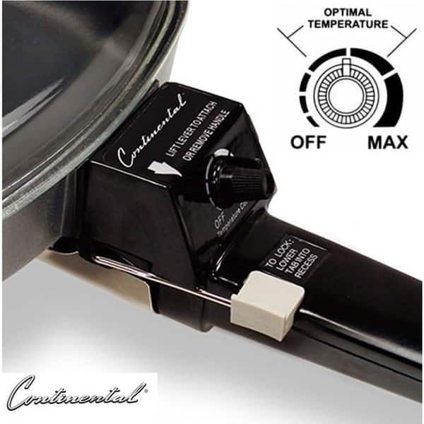 Continental Electric Max Electric 6'' Non-Stick Skillet with Glass Lid Continental Electric Max Electric 6'' Non-Stick Skillet with Glass Lid