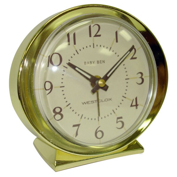 Baby Ben Goldtone Battery Powered Alarm Clock