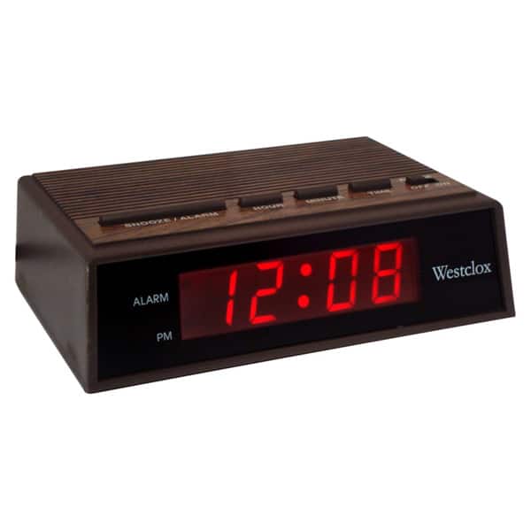 Woodgrain Electric Alarm Clock Bed Bath & Beyond 7682820