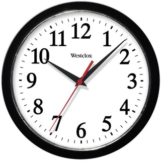 Westclox 10-inch Black Basic Wall Clock